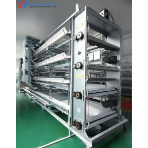 10 Tiers Fully Automated Broiler Cage Equipment Broiler Chicken Cage System For