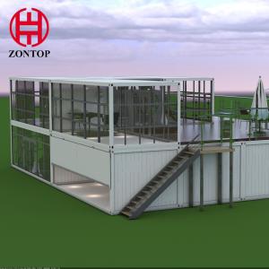 Cheap Zontop China Prefabricated  Light Steel Structure Container Office Prefab House for sale