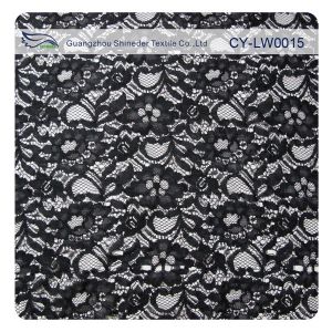 Nylon Viscose Corded Lace Fabric For Clothing 145CM - 150 CM Width CY-LW0015