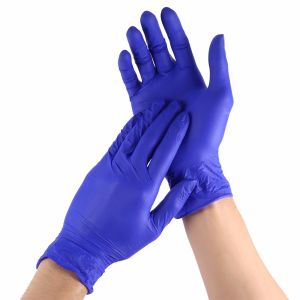 China Anti Alcohol Disposable Nitrile Gloves Non Toxic High Structure Strength on sale