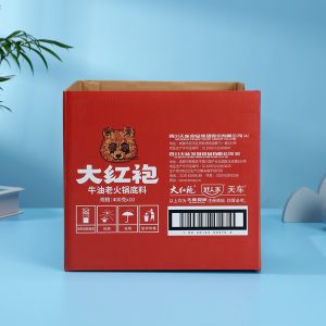 Irregular Corrugated Tuck End Box For Tea Accessories Custom Single Side