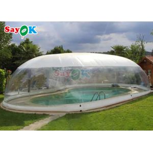 Outdoor Customized Inflatable Swimming Pool Cover Transparent inflatable pool