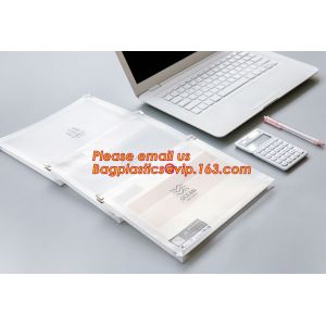A4 A5 A6 B5 Slider Zipper Bags Zip Lock Files Wallet With Printing