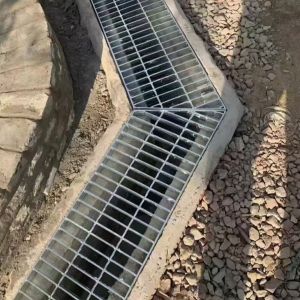 Machine Pressure Welded Flat Steel Grating Bar Mesh Smooth
