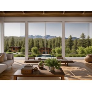 Modern Aluminium Glass Sliding Windows Fireproof Tempered Glass Window