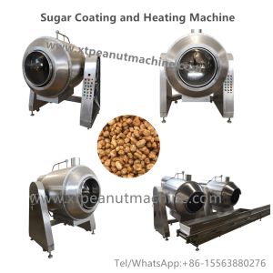 220V Peanut Processing Machines Coater Peanut Burger Coating Machine Sugar