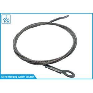 1.5mm Galvanized Steel Wire Cable Eye & Sling 1x19  For Lamp Hanging System