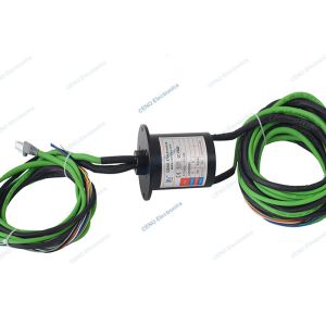Modbus Signal Slip Ring With 10A Electric Power & Flange For Industrial
