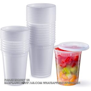 8,16,32oz Plastic Deli Containers With Lids,Freezer Food Storage Containers