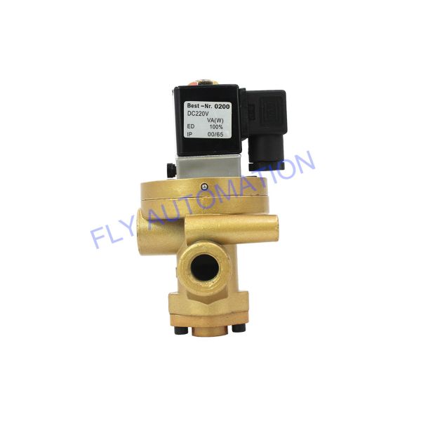 Quality Pneumatic Solenoid Valve K23JD-10W 3/8" Yellow Old Cut-Off 3/2 Way wholesale
