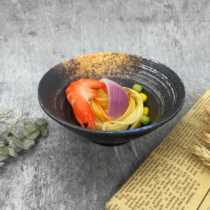 Cheap 5.5 Inch Matt Melamine Ware Bowls Unbreakable Round With Threaded Shape for sale