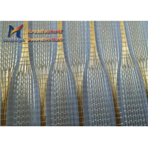 Tempered Laminated Glass Panels 1.0mm Copper Wire Mesh