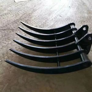 Standard Shape Steel Excavator Brush Rake With Sharp Tines For Efficient