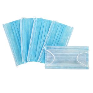 Non Woven Fabric Disposable Face Mask Single Use For Public Place