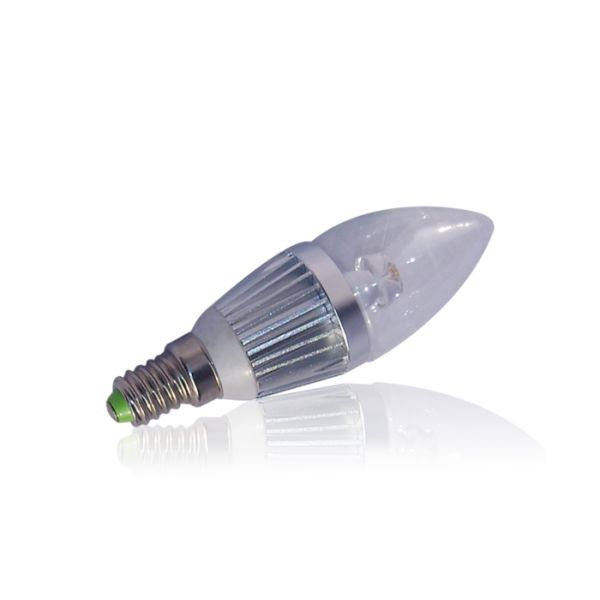 3W E14 180lm 5000K SAMSUNG LED Candle Light Bulbs For Recess Lighting, Shelf