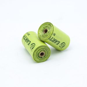 Factory Custom LOGO 100% Biodegradable Cornstarch Compostable Plastic Dog Poop