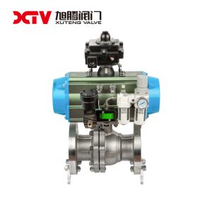 Floating Ball Valve Q41F with Pneumatic Actuation and Stainless Steel Body