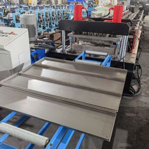 Corrugated Steel Shelf Panel Rolling Forming Machine PLC control