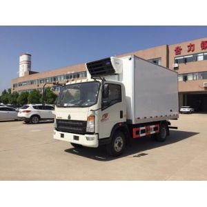 Howo Light Refrigerated Cargo Truck 3 Ton Capacity 4X2 Driving Type