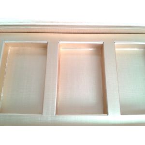 Handmade cigar gift packing boxes , Hi quality gradient red silver paper