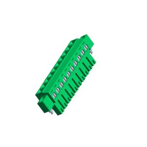 PA66 Green Pluggable Pcb Terminal Block Without Ear 10P 3.50 Female WCON ROHS