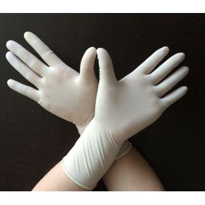 China Polymer Coating Disposable Sterile Gloves , Long Arm Latex Gloves SO 13485 Approval on sale