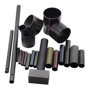 High Strength Carbon Fiber Tube 25mm OD Round 3K Twill-Weave for UAV