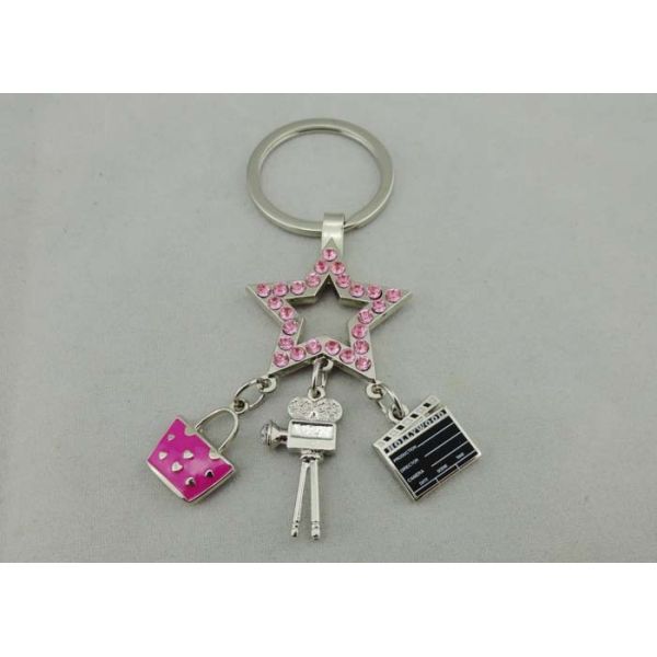 Quality Zinc Alloy Promotional Keychain , Nickel Plating Hollywood Key Chain wholesale