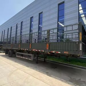40FT 3 Axle 60 Ton 13m Customized Sidewall Cargo Transporting Fence Semi Trailer