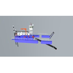 16 Inch 5000m3/h Floating Gold Dredge 20m Digging Machine