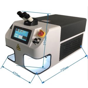 Cheap Crystal Applicable Portable Jewelry Laser Welding Machine for Gold Silver Glasses Frame Mold 60W 100W PLT Format Supported for sale