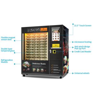 120 Boxes big Capacity Automatic food vending machine with Cooling and Heating