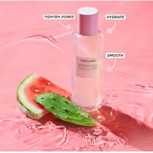 China Watermelon Face Toner OEM Cosmetic Factory Facial Exfoliator Glowing Essence Water on sale