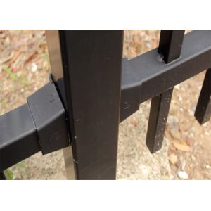 High Security Garrison Fencing Panels Interpon Powder Coated Black