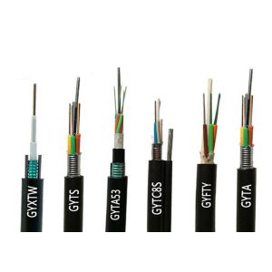 Cheap Up To 288 Fibers Glass Fiber Optic Cable for Single-mode Fiber Type in Outdoor Video Applications for sale