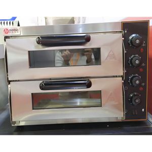 Electric Pizza Oven and Pizza Maker with Two Layers Convection Oven App