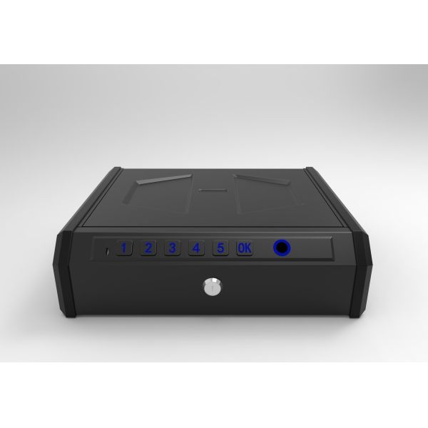 Electronic Portable Handgun Case with Biometric Indentification Safe Security