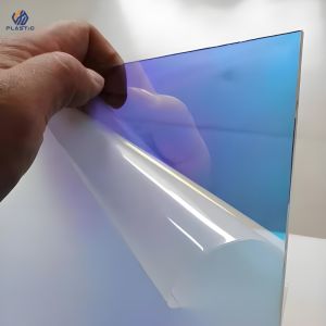 China 4ft X 8ft Rainbow Acrylic Sheet Long Lasting Iridescent Acrylic Panel UV Resistance on sale