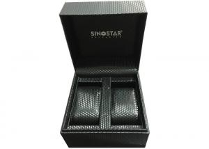 China Custom Made Fashion Double Watch Box Hot Stamping Logo Recyclable For Men on sale