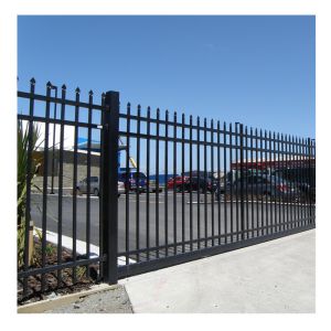 Privacy Garden Fence Aluminum Metal Picket Ornamental Steel Fence Panel with