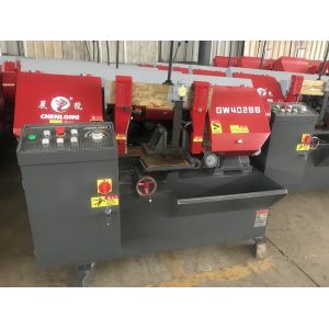 China GW4028B Cutting Metal 280mm Capacity Semi Automatic Bandsaw Machine on sale