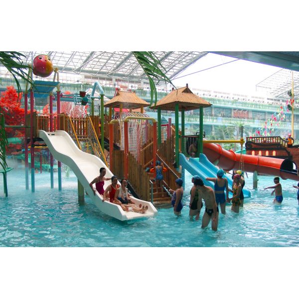 Customized Mini Aqua Park Equipment Kids' Water Playground With Aqua House