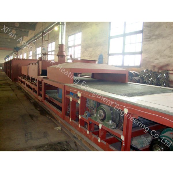 Heavy Duty Continuous Brazing Furnace , Alu Brazing Oven Completed Control