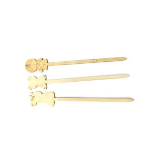 Disposable Bamboo Cocktail Picks Bamboo Skewers For Party 12cm