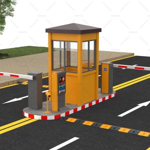 Vehicle Access Boom Barrier DC Brushless Motor Parking Security Barrier for