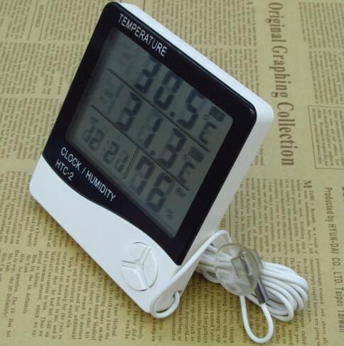 Indoor / Outdoor Digital Hygrometer Temperature Thermometer LCD Display Humidity