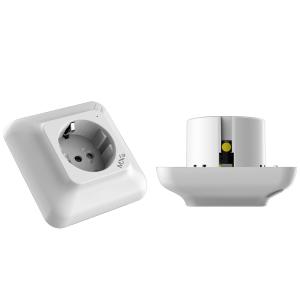 Cheap Tuya ESP8266 Chip WIFI Wall Socket Electricity Metering Function For Google Assistant for sale