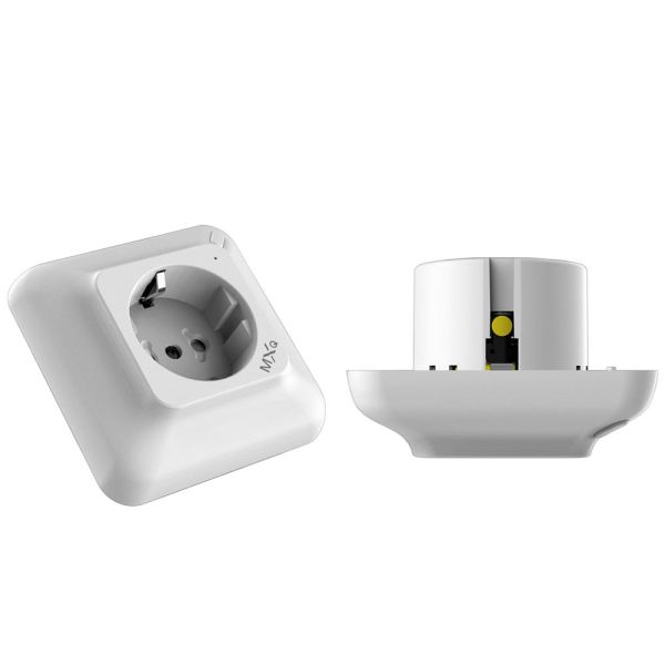 Tuya ESP8266 Chip WIFI Wall Socket Electricity Metering Function For Google