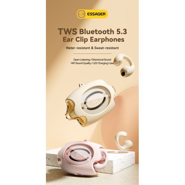 ABS PC TWS BT 5.3 Wireless Earbuds Waterproof Sweat Resistant