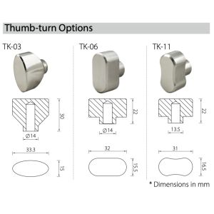 WC Bathroom Mortice Lock Cylinder Satin Nickel EN1303 Brass Material
